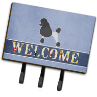 "Caroline's Treasures Poodle Welcome Wall Hook, Triple, Multicolor"