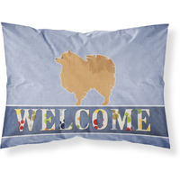 "Caroline's Treasures Welcome Pomeranian Pillowcase, Standard"