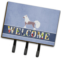 "Caroline's Treasures Chinese Crested Welcome Wall Hook, Triple, Multicolor"