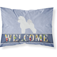 "Caroline's Treasures Bichon Frise Welcome Pillowcase, Standard,"