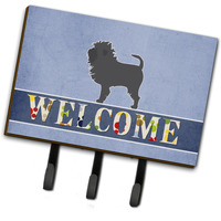 "Caroline's Treasures Affenpinscher Welcome Wall Hook, Triple, Multicolor"