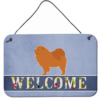 "Caroline's Treasures Chow Welcome Metal Print, 8 x 12"