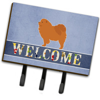 "Caroline's Treasures Chow Welcome Wall Hook, Triple, Multicolor"