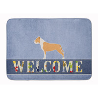 "Caroline's Treasures Staffordshire Bull Terrier Welcome Floor Mat, 19 x 27, Multicolor"