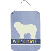 "Caroline's Treasures Komondor Welcome Metal Print, 16 x 12, Multicolor"