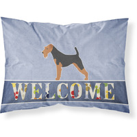 "Caroline's Treasures Airedale Terrier Welcome Pillowcase, Standard,"