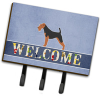 "Caroline's Treasures Airedale Terrier Welcome Wall Hook, Triple, Multicolor"