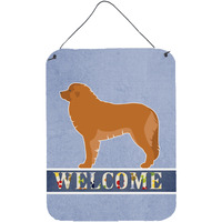 "Caroline's Treasures Leonberger Welcome Metal Print, 16 x 12, Multicolor"