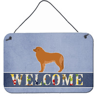 "Caroline's Treasures Leonberger Welcome Metal Print, 8 x 12, Multicolor"