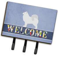 "Caroline's Treasures Samoyed Welcome Wall Hook, Triple"
