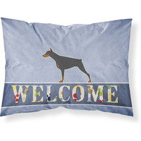 "Caroline's Treasures Doberman Pinscher Welcome Pillowcase, Standard,"