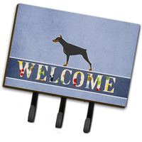 "Caroline's Treasures Doberman Pinscher Welcome Wall Hook, Triple, Multicolor"