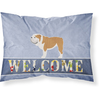 "Caroline's Treasures English Bulldog Welcome Pillowcase, Standard,"