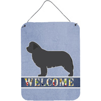 "Caroline's Treasures Newfoundland Welcome Metal Print, 16 x 12, Multicolor"