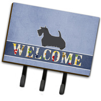 "Caroline's Treasures Scottish Terrier Welcome Wall Hook, Triple, Multicolor"