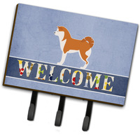 "Caroline's Treasures Akita Welcome Wall Hook, Triple, Multicolor"