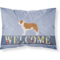 "Caroline's Treasures Saint Bernard Welcome Pillowcase, Standard,"