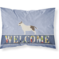 "Caroline's Treasures Bull Terrier Welcome Pillowcase, Standard,"