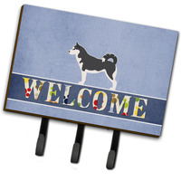 "Caroline's Treasures Siberian Husky Welcome Wall Hook, Triple, Multicolor"