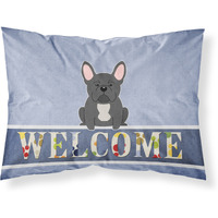 "Caroline's Treasures French Bulldog Black Welcome Pillowcase, Standard,"