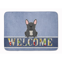 "Caroline's Treasures French Bulldog Black Welcome Floor Mat, 19 x 27, Multicolor"