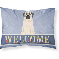 "Caroline's Treasures Mastiff White Welcome Pillowcase, Standard,"
