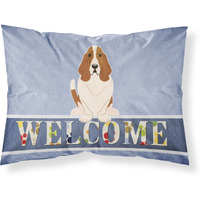 "Caroline's Treasures Basset Hound Welcome Pillowcase, Standard,"
