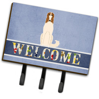 "Caroline's Treasures Borzoi Welcome Wall Hook, Triple, Multicolor"