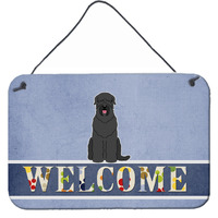 "Caroline's Treasures Welcome Black Russian Terrier Metal Print, 8 x 12"