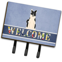 "Caroline's Treasures Russo-European Laika Spitz Welcome Wall Hook, Triple, Multicolor"