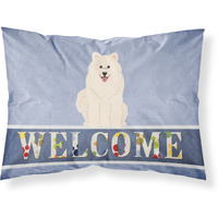 "Caroline's Treasures Samoyed Welcome Pillowcase, Standard,"