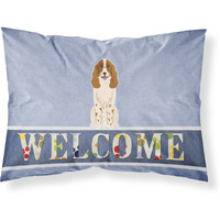 "Caroline's Treasures Russian Spaniel Welcome Pillowcase, Standard,"