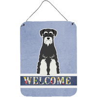 "Caroline's Treasures Standard Schnauzer Salt and Pepper Metal Print, 16 x 12, Multicolor"