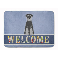 "Caroline's Treasures Standard Schnauzer Black Grey Welcome Floor Mat, 19 x 27, Multicolor"