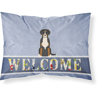 "Caroline's Treasures Greater Swiss Mountain Dog Welcome Pillowcase, Standard,"