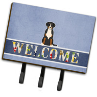 "Caroline's Treasures Welcome Greater Swiss Mountain Dog Wall Hook, Triple"