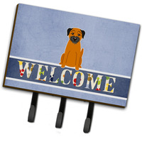 "Caroline's Treasures Welcome Border Terrier Wall Hook, Triple"