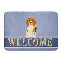 "Caroline's Treasures Beagle Tricolor Welcome Floor Mat, 19 x 27, Multicolor"