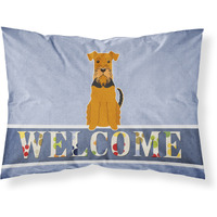Caroline's Treasures Airedale Welcome Pillowcase Standard Multicolor