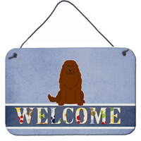 "Caroline's Treasures Welcome Caucasian Shepherd Dog Metal Print, 8 x 12"