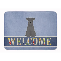 "Caroline's Treasures Miniature Schanuzer Black Welcome Floor Mat, 19 x 27, Multicolor"