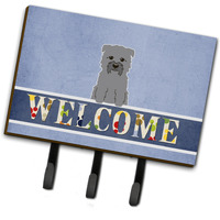 "Caroline's Treasures Welcome Glen of Imal Grey Wall Hook, Triple"