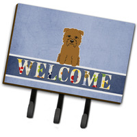 "Caroline's Treasures Glen of Imal Tan Welcome Wall Hook, Triple, Multicolor"