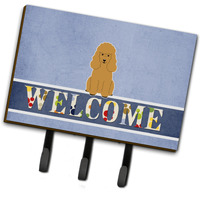 "Caroline's Treasures Poodle Tan Welcome Wall Hook, Triple, Multicolor"