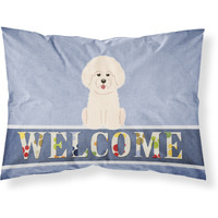"Caroline's Treasures Bichon Frise Welcome Pillowcase, Standard,"