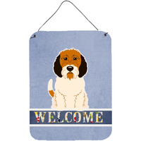 "Caroline's Treasures Petit Basset Griffon Veenden Welcome Metal Print, 16 x 12, Multicolor"