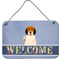 "Caroline's Treasures Petit Basset Griffon Veenden Welcome Metal Print, 8 x 12, Multicolor"