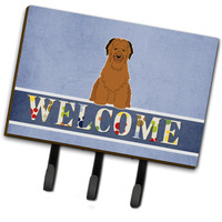 "Caroline's Treasures Briard Brown Welcome Wall Hook, Triple, Multicolor"