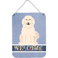 "Caroline's Treasures Pyrenese Welcome Metal Print, 16 x 12, Multicolor"