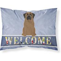 "Caroline's Treasures Welcome Bullmastiff Pillowcase, Standard"